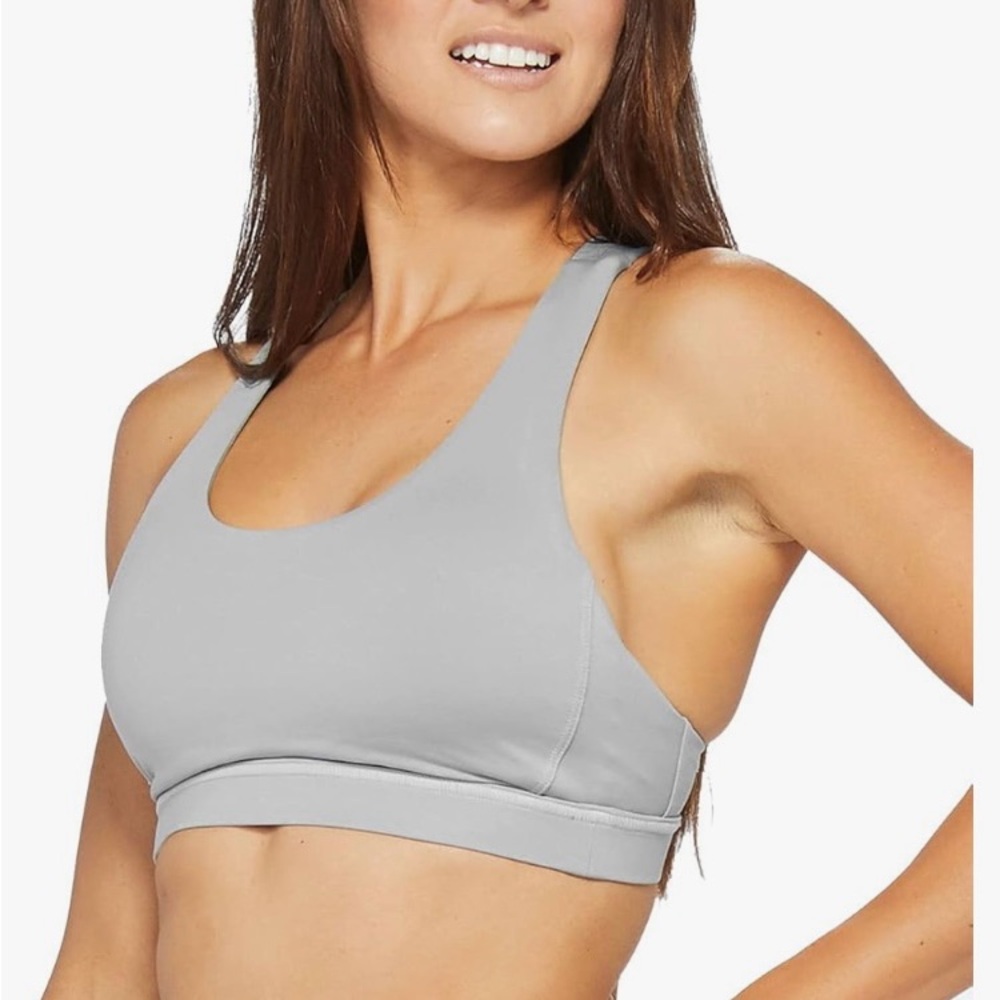 Hylete color white Sports Bra Seamless Comfort Activewear size L